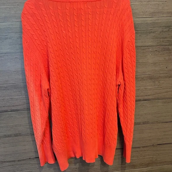 Cabela’s Women's Orange Sweater - Picture 5 of 6